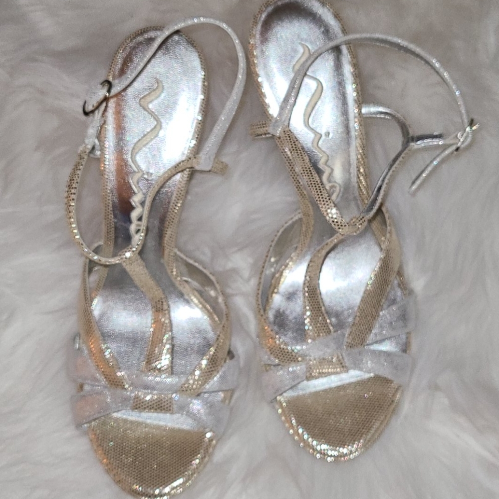Sparkling strappy heels